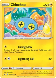 Chinchou, Sword & Shield 68/202