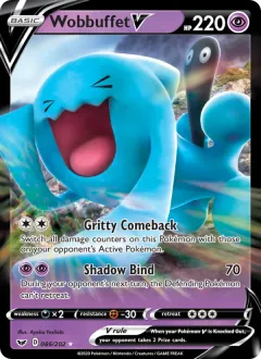 Wobbuffet V, Sword & Shield 86/202