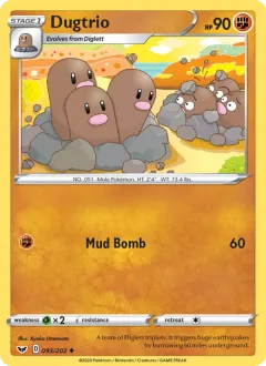 Dugtrio, Sword & Shield 93/202