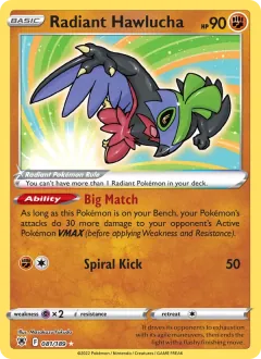 Radiant Hawlucha, Astral Radiance 081/189