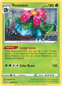 Venusaur, Pokémon GO 003/78