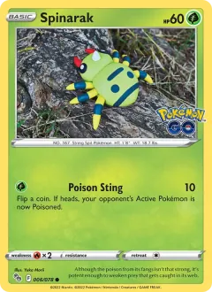 Spinarak, Pokémon GO 006/78