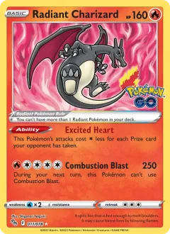 Radiant Charizard, Pokémon GO 011/78