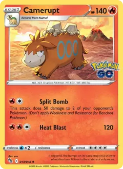 Camerupt, Pokémon GO 014/78