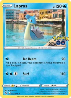 Lapras, Pokémon GO 023/78