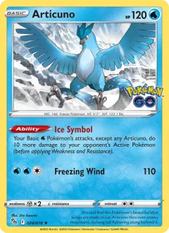 Articuno, Pokémon GO 024/78