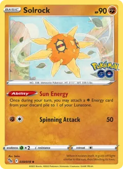 Solrock, Pokémon GO 039/78