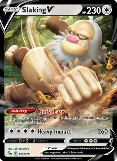 Slaking V, Pokémon GO 058/78