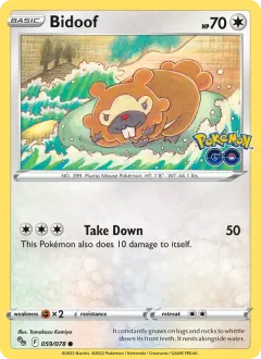 Bidoof, Pokémon GO 059/78