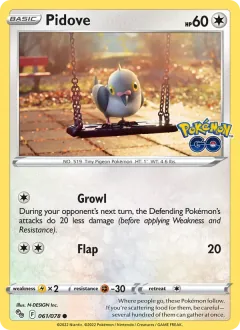 Pidove, Pokémon GO 061/78