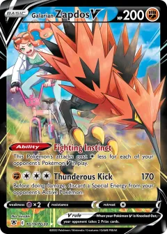 Galarian Zapdos V, Astral Radiance Trainer Gallery TG19/30