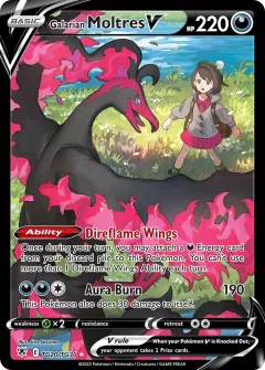 Galarian Moltres V, Astral Radiance Trainer Gallery TG20/30