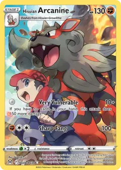 Hisuian Arcanine, Lost Origin Trainer Gallery TG08/30