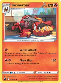 Incineroar, Silver Tempest 032/195