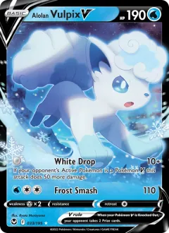 Alolan Vulpix V, Silver Tempest 033/195