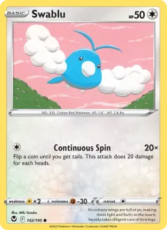 Swablu, Silver Tempest 142/195