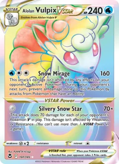 Alolan Vulpix VSTAR, Silver Tempest 197/195