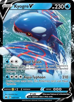 Kyogre V, Crown Zenith 037/159