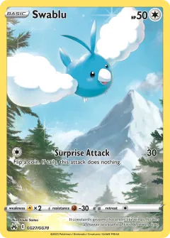 Swablu, Crown Zenith Galarian Gallery GG27/70