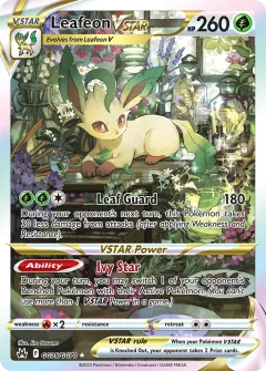 Leafeon VSTAR, Crown Zenith Galarian Gallery GG35/70