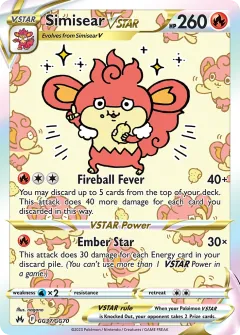 Simisear VSTAR, Crown Zenith Galarian Gallery GG37/70