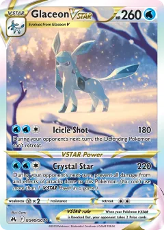 Glaceon VSTAR, Crown Zenith Galarian Gallery GG40/70