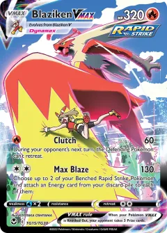 Blaziken VMAX, Silver Tempest Trainer Gallery TG15/30