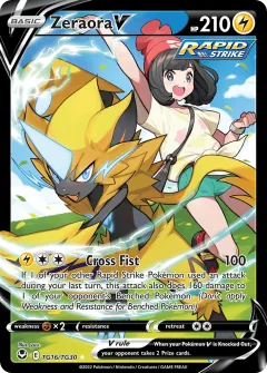 Zeraora V, Silver Tempest Trainer Gallery TG16/30