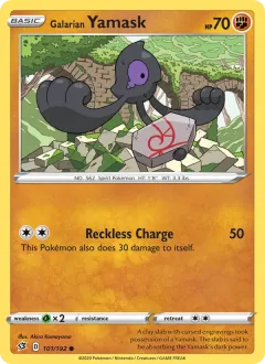 Galarian Yamask, Rebel Clash 101/192