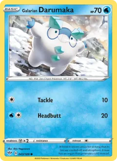 Galarian Darumaka, Darkness Ablaze 43/189