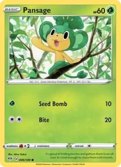 Pansage, Darkness Ablaze 6/189