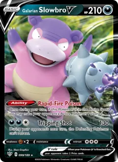 Galarian Slowbro V, Darkness Ablaze 99/189
