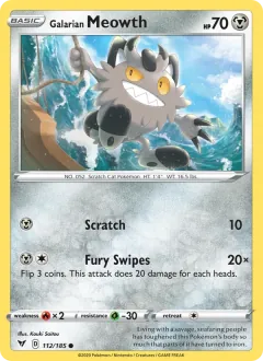 Galarian Meowth, Vivid Voltage 112/185