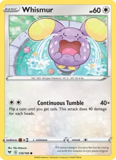 Whismur, Vivid Voltage 135/185