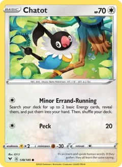 Chatot, Vivid Voltage 139/185