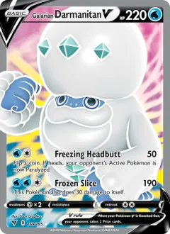 Galarian Darmanitan V, Vivid Voltage 169/185