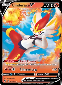 Cinderace V, Shining Fates 18/72
