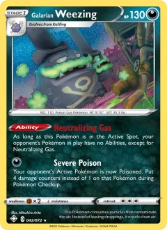 Galarian Weezing, Shining Fates 42/72