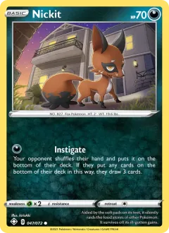 Nickit, Shining Fates 47/72