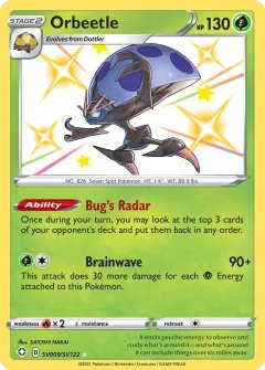 Orbeetle, Shining Fates Shiny Vault SV009/122