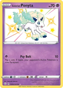 Galarian Ponyta, Shining Fates Shiny Vault SV047/122