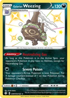 Galarian Weezing, Shining Fates Shiny Vault SV077/122