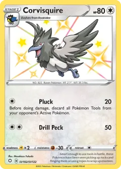 Corvisquire, Shining Fates Shiny Vault SV102/122