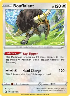 Bouffalant, Battle Styles 118/163