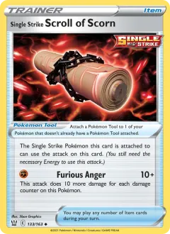 Single Strike Scroll of Scorn, Battle Styles 133/163