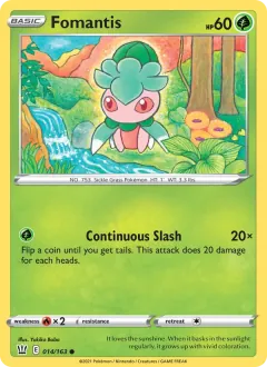 Fomantis, Battle Styles 14/163