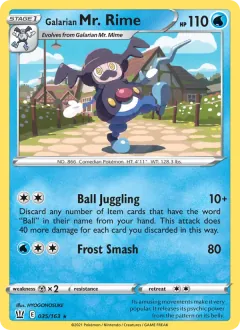 Galarian Mr. Rime, Battle Styles 35/163