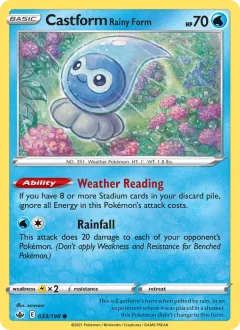 Castform Rainy Form, Chilling Reign 33/198
