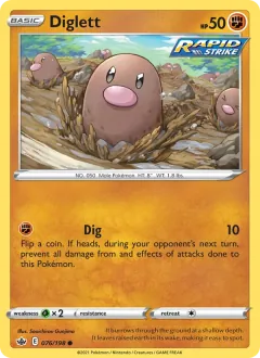 Diglett, Chilling Reign 76/198