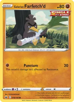 Galarian Farfetch'd, Chilling Reign 78/198